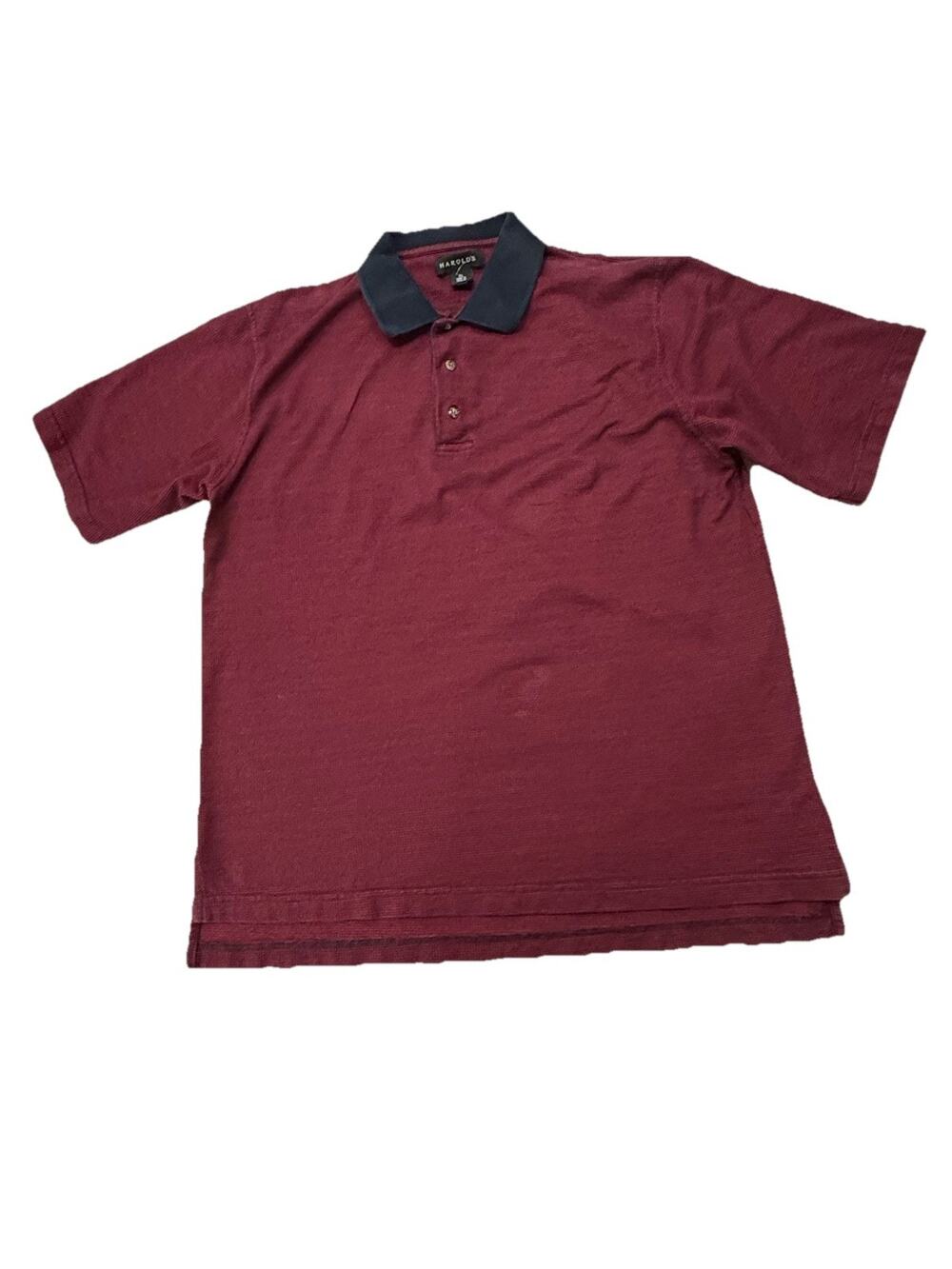 Harold’s 100% Peruvian Pima Cotton Red Polo Shirt Men’s M 2000s
